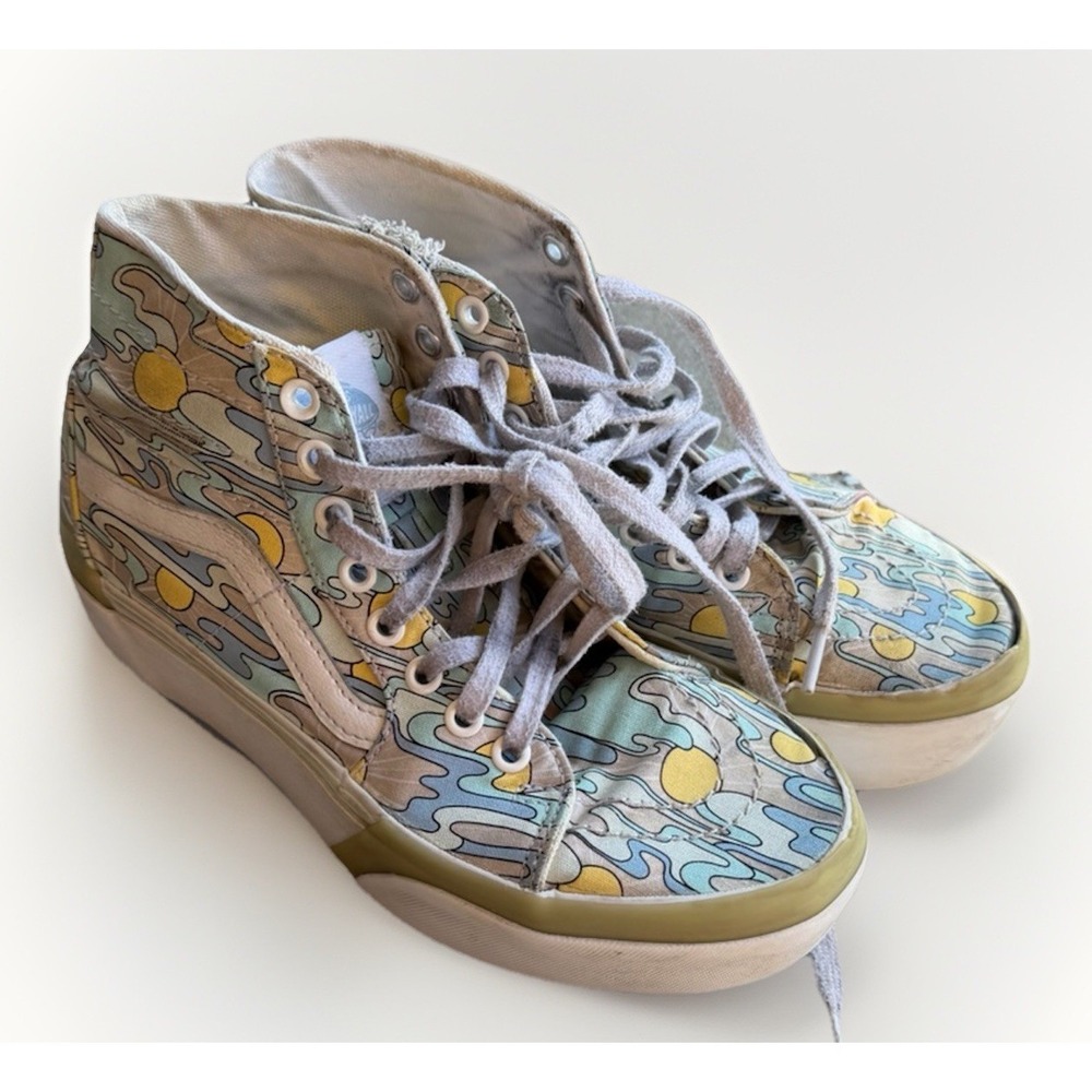 Vans Sk8‎ Hi Tapered Stacked UV Ink Sunwaves Platforms